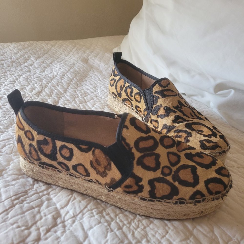 Sam Edelman leopard print Espadrilles Size 8